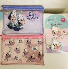 ヤングオイスター　ポーチ　前髪クリップ　3点　不思議の国のアリス　ディズニー