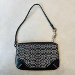Y2K COACH Mini Signature Wristlet Pouch