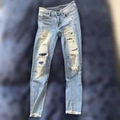AMERICAN EAGLE ダメージスキニーデニムのサムネイル