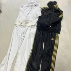 adidas アディダス　コーティングジャージ　セットアップ