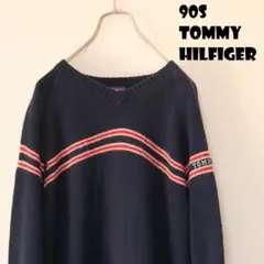 【激レア】90s TOMMY JEANS トミージーンズ　ニットセーター L