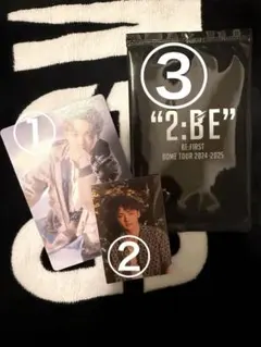 3点セット　 缶ステッカー　BMSGフォトカード　2：BE トレカB リュウヘイ