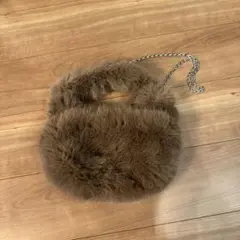ZARA ファー ショルダーバッグ