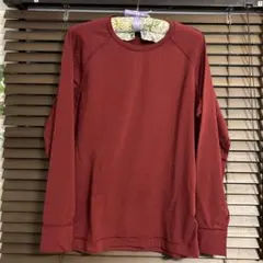 Uniqlo U 長袖Tシャツ M バーガンディ