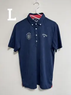 【美品】CALLAWAY 半袖　ポロシャツ ネイビー 《Lサイズ》のサムネイル