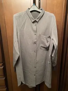 新品❣️calmaミニ襟ロングシャツ