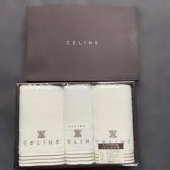 【訳あり未使用】CELINE タオルセット フェイス2枚＋ウォッシュ1枚