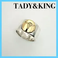 美品！TADY&KING SV925 K18 GPロングホーン 平打ち 37 - メルカリ