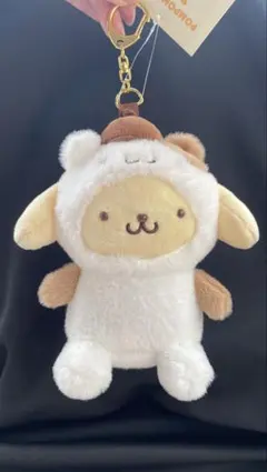 ポムポムプリン マフィン着ぐるみ マスコットホルダー 大好きなお友だちといっしょ