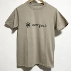 snow peak Printed Logo Tシャツ ベージュ