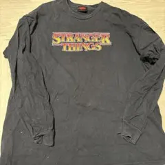 Stranger Things ロングスリーブTシャツ 黒