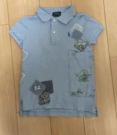 POLO RALPH LAUREN 水色ポロシャツ 6y