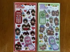 平成はっぴーフォンステッカー⭐︎もんちっち ２枚セット♡