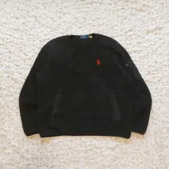 【近年モデル】POLO RALPH LAUREN ボア スウェット 赤ロゴ刺繍