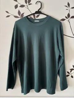 GU ダークグリーン 長袖カットソー M