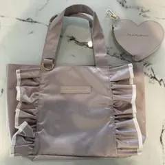 sweet 6月号 付録JILLSTUART フリルトートバッグ＆ポーチチャーム