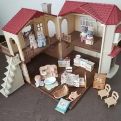 シルバニアファミリー ハウスと ペルシャ猫ファミリーセット