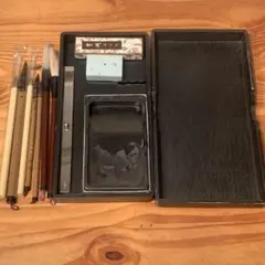 中国　硯　大型硯　木製ケース付き　未使用品 中国 硯 大型硯 木製ケース付き 未使用品 中国 硯 大型硯 木製ケース