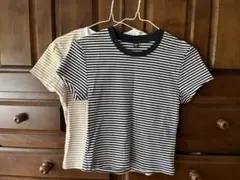 UNIQLO ストライプ 半袖Tシャツ 2枚セット Mサイズ