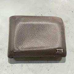 グッチ GUCCI 二つ折り財布 ダークブラウン レザー Gロゴ
