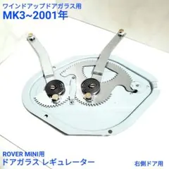 ローバーミニ クラシックミニドアガラス レギュレター メカニズム 右 
