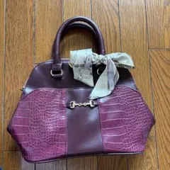 ハンドバッグ・ショルダーバッグ（えんじ色）