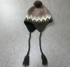 unknown ボンボン付き 耳あて付き ニット帽 ヴィンテージ Y2K