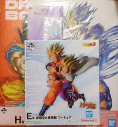 一番くじ ドラゴンボール スペクタクルバトル E賞 孫悟空＆孫悟飯 フィギュアのサムネイル