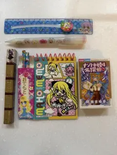 ちゃお付録★文房具セット☆シャープペン★消しゴム☆定規★鉛筆☆シール★メモ帳
