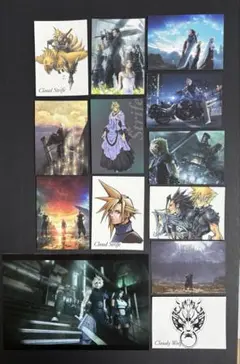 FF7 アニバーサリーアートミュージアム クラウド カード＋ポストカードセット