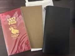 トラベラーズノート　レギュラーサイズカバー　黒　ノート、