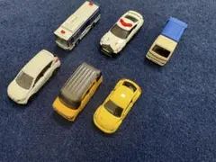 ミニカー6台セット　警察車両　清掃車