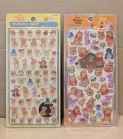 【正規品】 ボンボンドロップシール ディズニー　プーさん 　2枚セット
