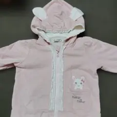 Coeur à Coeur ピンク フード付きアウター 70