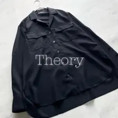 【極美品】Theory シアー オープンカラーシャツ 羽織 現行 S