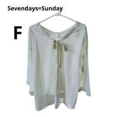 Sevendays=Sunday ボウタイ リネンシャツ オフホワイトのサムネイル