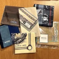 新品未使用 ハンカチ6枚セット BOSS MUSA MARIA まとめ売りのサムネイル