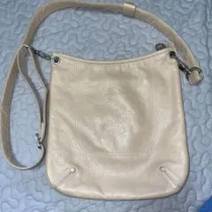 ロンシャン　レザーショルダーバッグ
