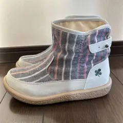 Rin clover クローバーロゴ付きストライプブーツ