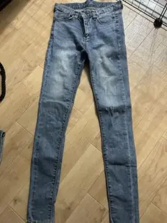 スキニーデニム ライトブルー ハイウエスト