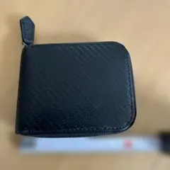 ブラック コインケース ジッパー式