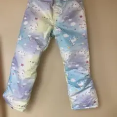 現状渡し　ユニコーン柄　ロングパンツ スノーパンツ　暖か