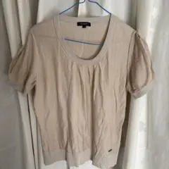 Burberry ベージュ 半袖ニット 5