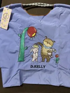 【新品タグ付】D.KELLY 刺繍トートバッグ パープル アニマル クマ ウサギ