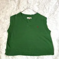 U.S POLO ASSN. ニットベスト 刺繍デザイン 学生 制服 韓国風のサムネイル