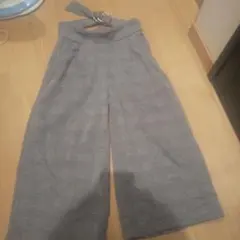 チェック柄 ワイドパンツ 140サイズ