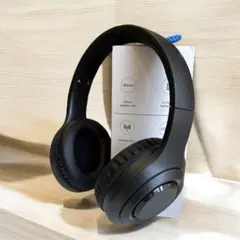 2way❤️有線 ヘッドホン ワイヤレス 無線 マイク付 ブラック 折りたたみ