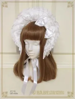 rose doll ハーフボンネット　白のサムネイル