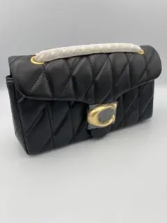 COACH ブラックレザー ショルダーバッグ COACH ブラックレザー 