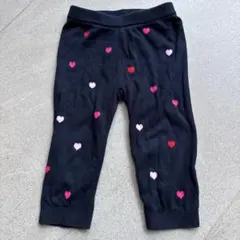 ジャカディ　ハート　ニットパンツ　ネイビー